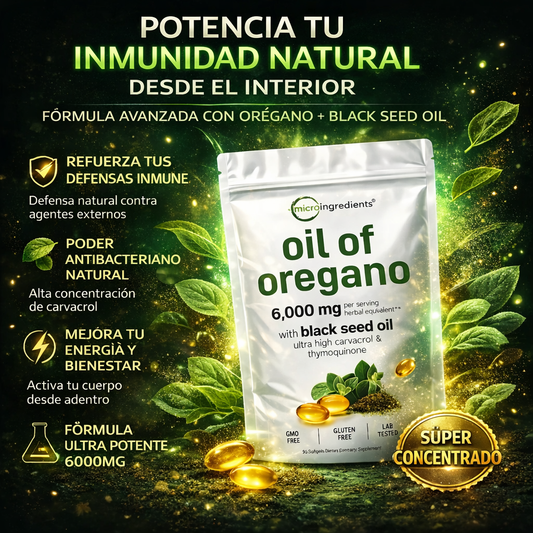 OregaMax™️ – Aceite de Orégano Premium para Inmunidad Fuerte
